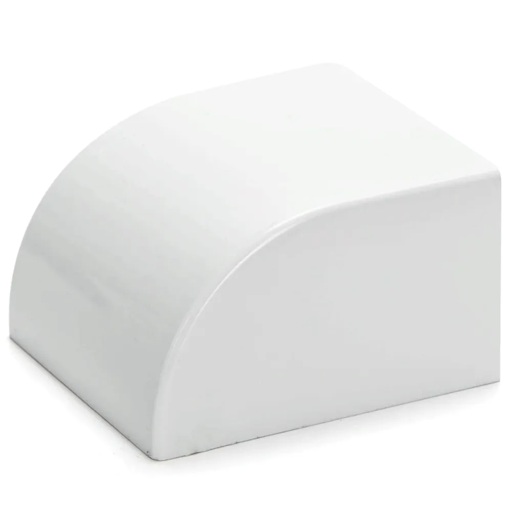 CABO PVC EM FORMA QUADRADA E TAMPA BRANCA 60*40MM 4PCS