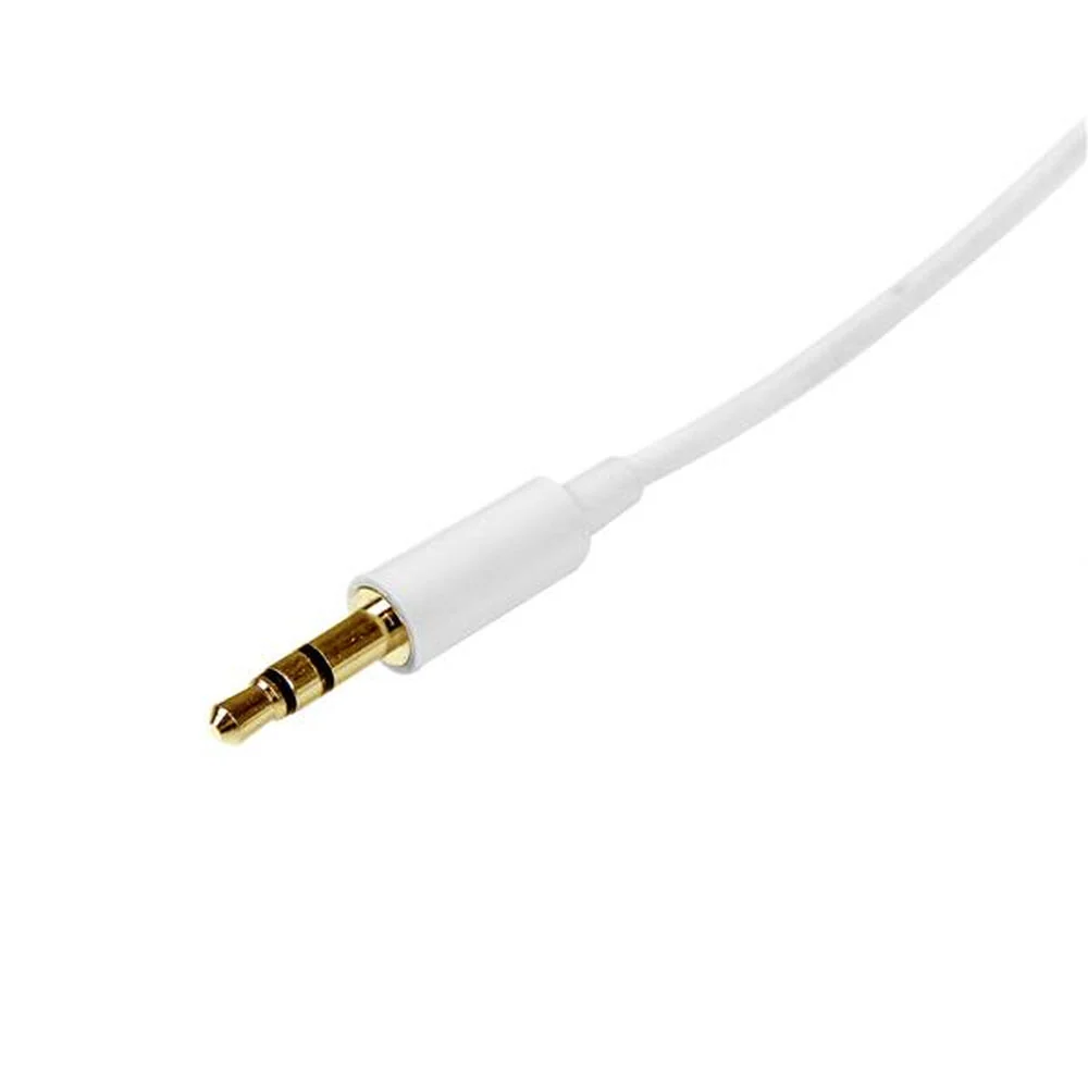 Cabo Áudio Jack (3,5 mm) Startech MU2MMMSWH (2 m) Branco