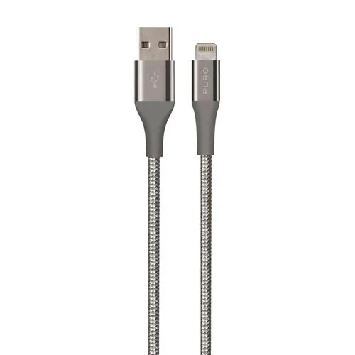 Cabo USB - Lightning Puro Fabrik 1.2m - Cinzento