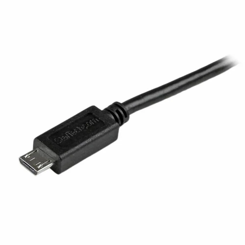 Cabo USB para micro USB Startech FBA_USBAUB1MBK Preto 1 m