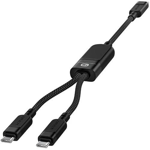 Cabo USB-C para 2x USB-C Acefast C5-11 | 1.2 M | 100 W - Preto