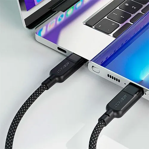 Cabo USB-C para 2x USB-C Acefast C5-11 | 1.2 M | 100 W - Preto