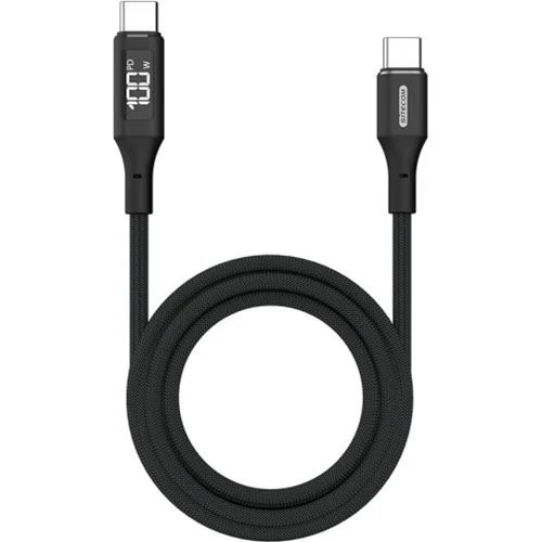 Cabo USB-C Sitecom 1.5M com Display LED - Preto