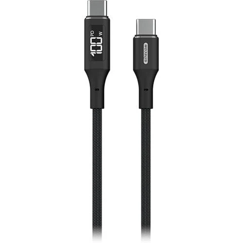 Cabo USB-C Sitecom 1.5M com Display LED - Preto