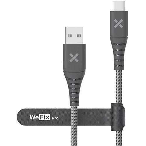 Cabo Wefix USB- para USB-C 240 W 1 m - Cinzento