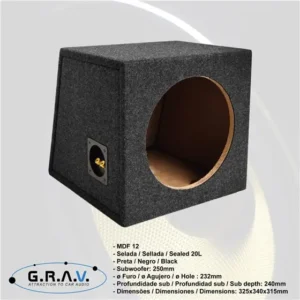 Caixa Subwoofer Selada 10" | Performance Acústica