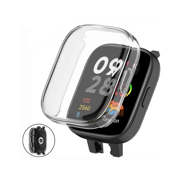 Capa 360° Impact Protection Para Xiaomi Redmi Watch 5 Active - Transparente