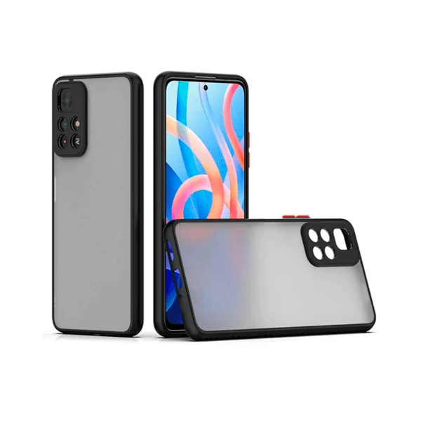 Capa Anti Choque Camera Protection para Xiaomi Redmi Note 11T 5G - Preto