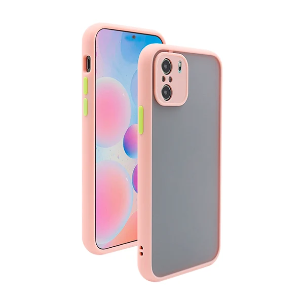Capa Anti Choque Camera Protection para Xiaomi Poco M4 Pro - Rosa