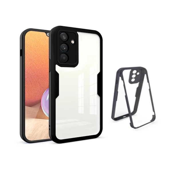 Capa Anti-Crash 360 Protection á Prova de Choque Frente e Verso para Samsung Galaxy A13 5G - Preto