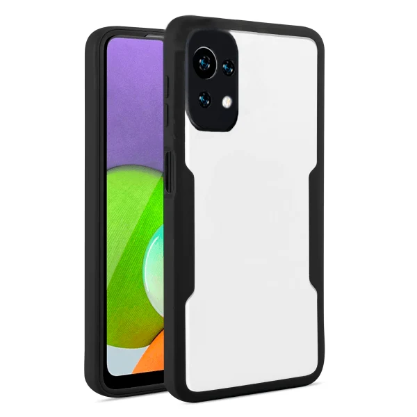 Capa Anti-Crash 360 Protection á Prova de Choque Frente e Verso para Xiaomi Mi 11 Lite 5G NE - Preto