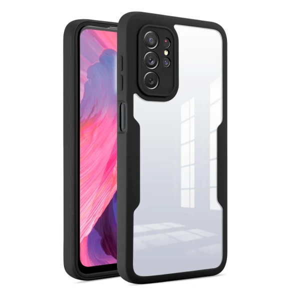 Capa Anti-Crash 360 Protection á Prova de Choque Frente e Verso para Samsung Galaxy S21 Ultra 5G - Preto