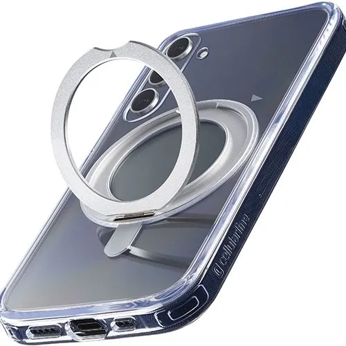 Capa Cellular Line Spin Mag para Samsung Galaxy S25 - Transparente