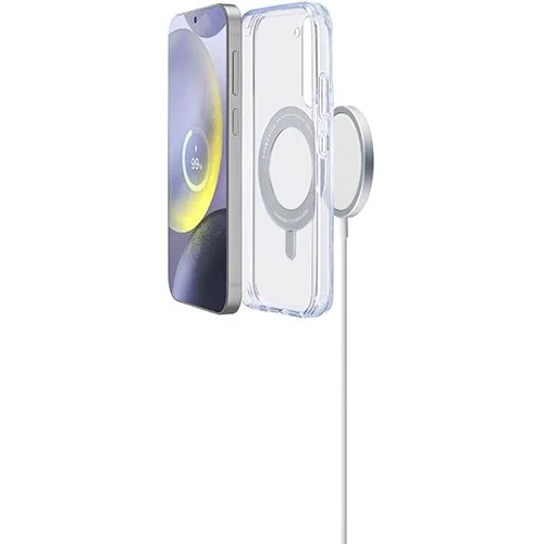 Capa Cellular Line Spin Mag para Samsung Galaxy S25 - Transparente