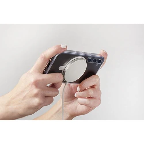 Capa Cellular Line Spin Mag para Samsung Galaxy S25 - Transparente