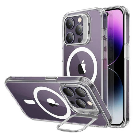 CAPA ESR CLASSIC KICKSTAND PARA IPHONE 14 PRO, MAGSAFE (TRANSPARE