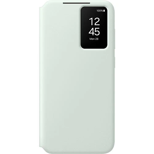 Capa Flip Wallet Samsung Smart View para Galaxy S24FE - Verde Menta