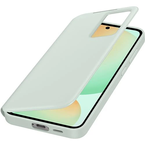 Capa Flip Wallet Samsung Smart View para Galaxy S24FE - Verde Menta