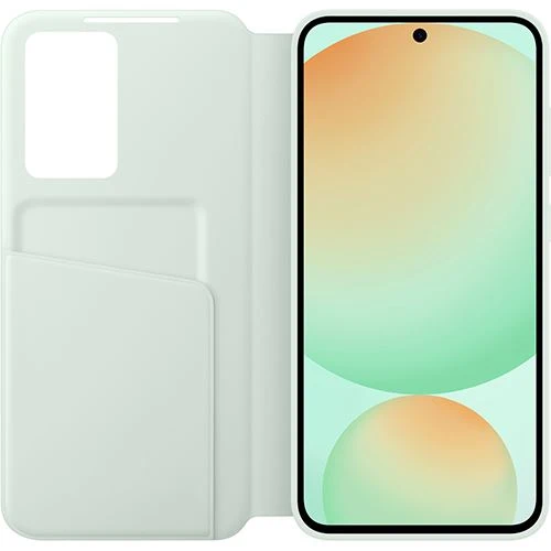 Capa Flip Wallet Samsung Smart View para Galaxy S24FE - Verde Menta