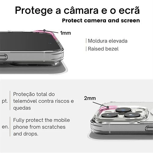 Capa Icoveri MagSafe para Apple iPhone SE - Transparente