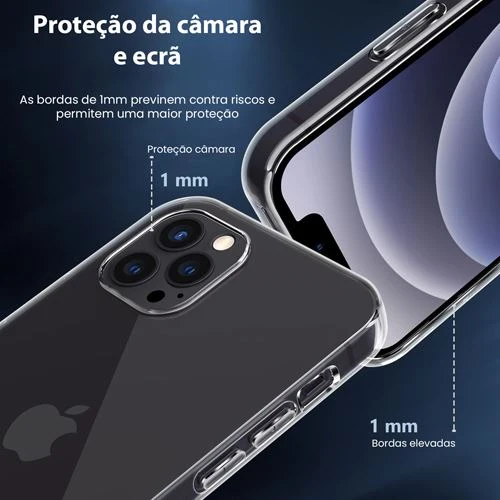 Capa Icoveri Slim 0.2 para iPhone 15 Plus- Transparente
