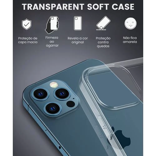 Capa Icoveri Ultra Slim para iPhone 14 Pro MAx - Transparente