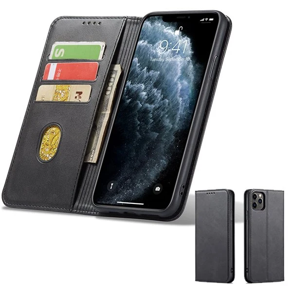 Capa MagneticFlipWallet para Apple iPhone 12