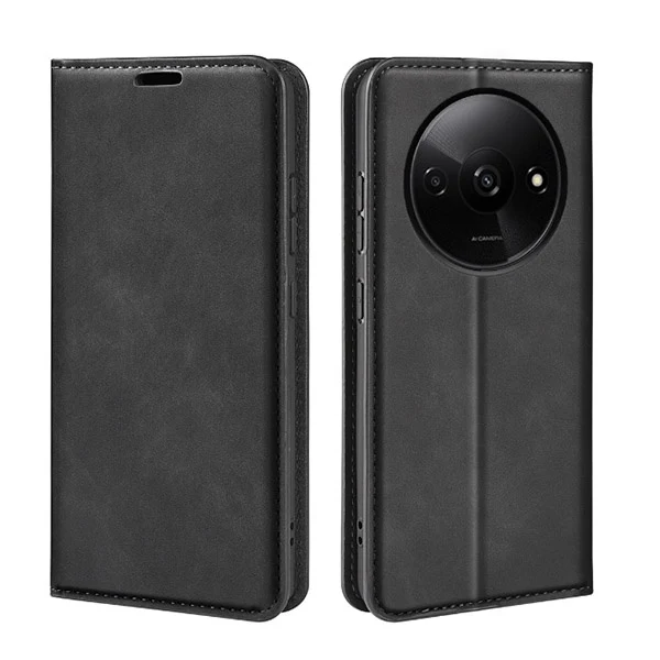 Capa Magneticflipwallet para Xiaomi Redmi A3 - Preto
