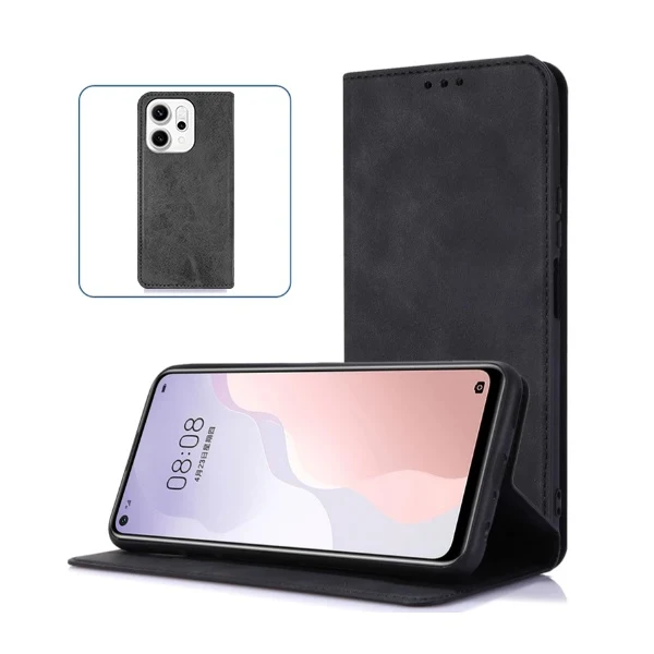 Capa Magneticflipwallet PHONECARE Para Oppo Reno14 Pro - Preto