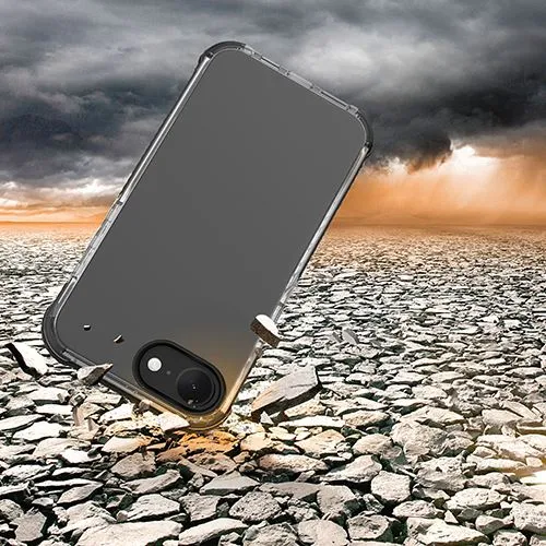 Capa MagSafe Cellular Line Protect Tetra Force Strong Guard para iPhone 17e / 16e - Transparente / Preta