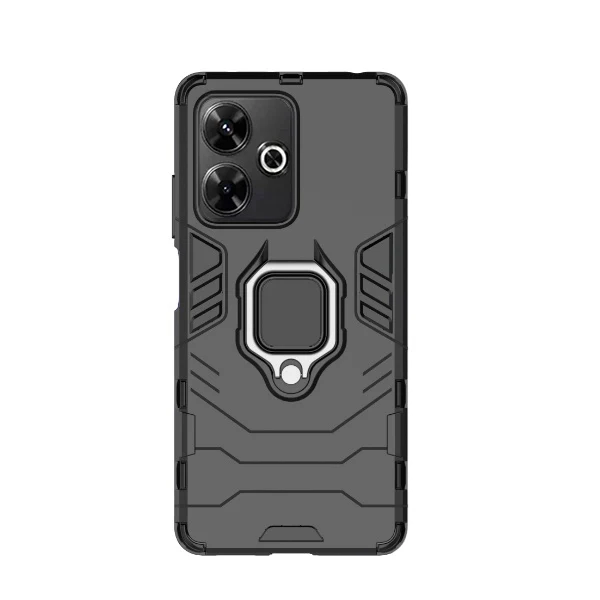Capa Military Defender para Xiaomi Poco M6 4G - Preto