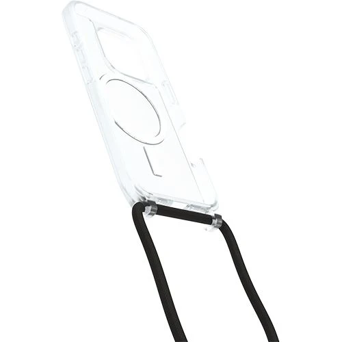 Capa Otterbox React + Cordão para iPhone 16 Pro - Transparente com Fio Preto