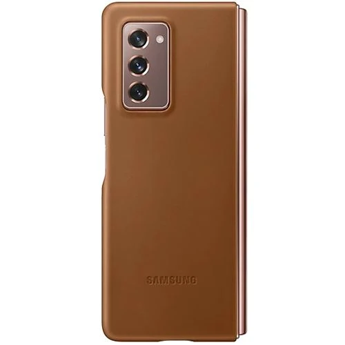 Capa em Pele Samsung para Galaxy Z Fold 2 - Castanho