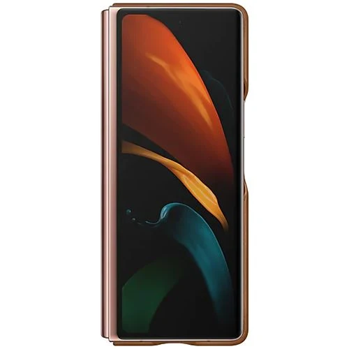 Capa em Pele Samsung para Galaxy Z Fold 2 - Castanho