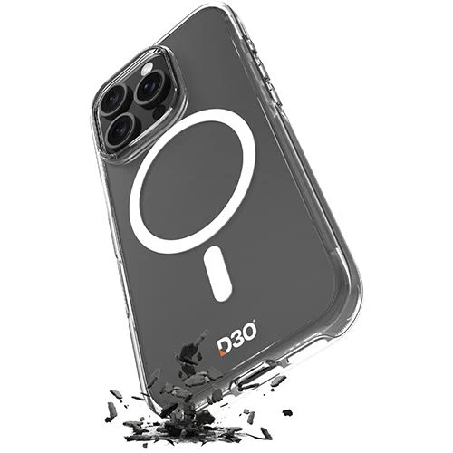 Capa Puro Impact Clear D3O para iPhone 16 Pro - Transparente