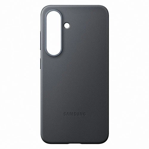 Capa Samsung em Pele Vegan para Galaxy S25 - Preta