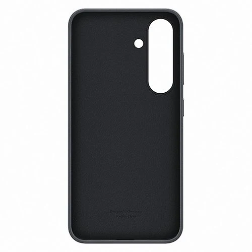 Capa Samsung em Pele Vegan para Galaxy S25 - Preta