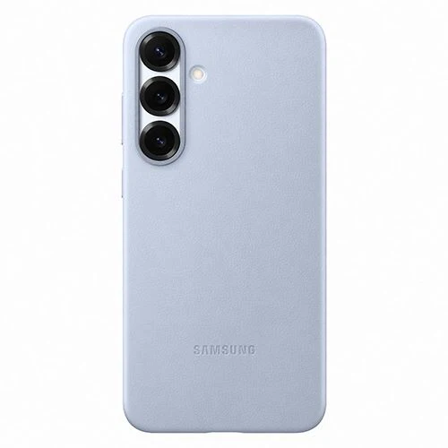 Capa Samsung em Pele Vegan para Galaxy S25+ - Azul Claro