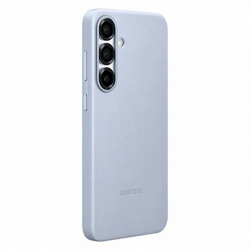 Capa Samsung em Pele Vegan para Galaxy S25+ - Azul Claro