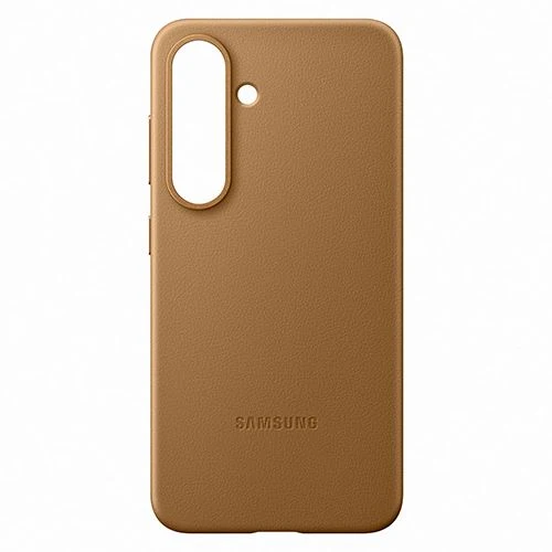 Capa Samsung em Pele Vegan para Galaxy S25 - Dourado
