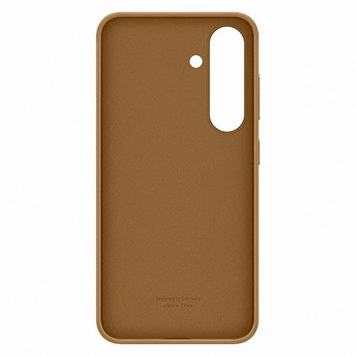 Capa Samsung em Pele Vegan para Galaxy S25 - Dourado