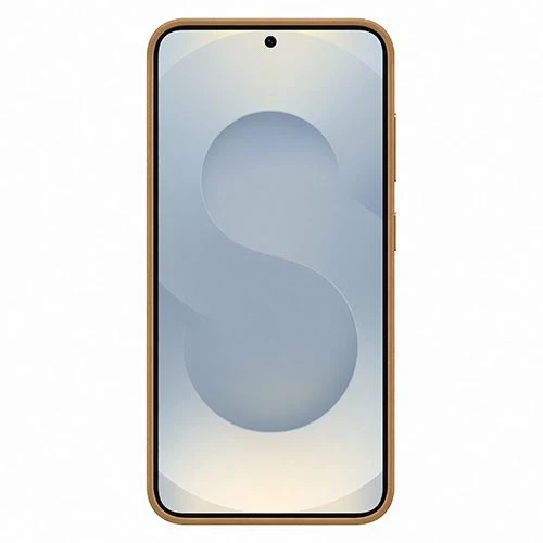 Capa Samsung em Pele Vegan para Galaxy S25 - Dourado