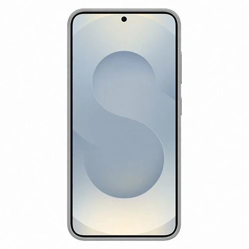 Capa Samsung em Pele Vegan para Galaxy S25 - Cinza
