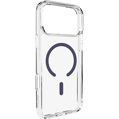 Capa TPU com MagSafe Puro Lite Mag para iPhone 17 Pro Max- Transparente / Azul