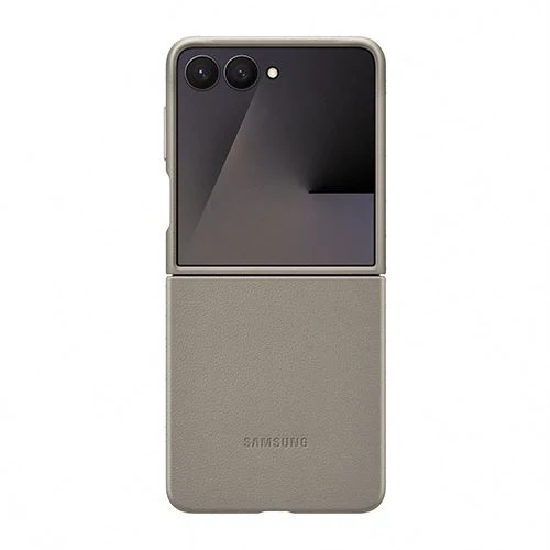 Capa Vegana Samsung para Z Flip7 - Cinza
