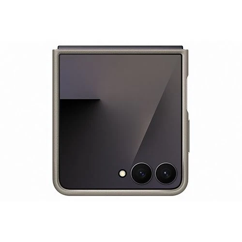 Capa Vegana Samsung para Z Flip7 - Cinza