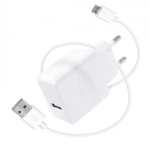 CARGADOR DCU 1XUSB + CABLE MICRO USB 1M