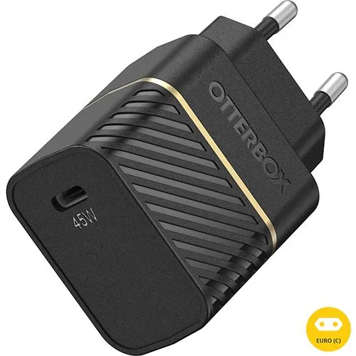 Carregador GaN USB-C Otterbox 45W USB-C - Preto