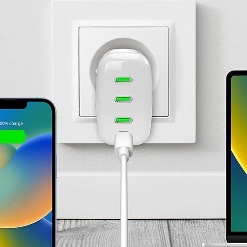 Carregador GaN USB-C Puro Mini Pro 96W - Branco