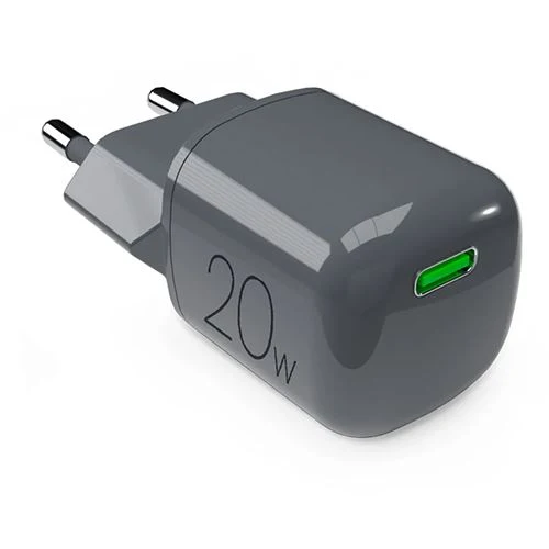 Carregador GaN USB-C Puro MiniPro 20W - Black Oyster